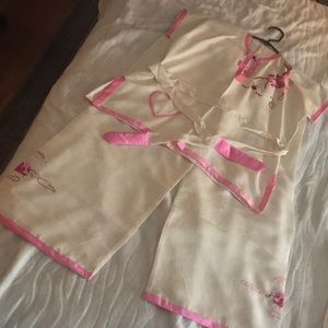 Vintage Japanese shirt, pants and scarf set